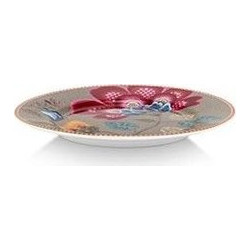 Pip Studio Blooming Tales Fantasy Khaki Πιάτο Γλυκού Πορσελάνης 17cm SLPIP51001563