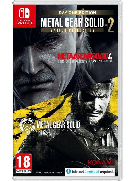 Metal Gear Solid Master Collection Vol 2 Day 1 Edition Key Nintendo Switch