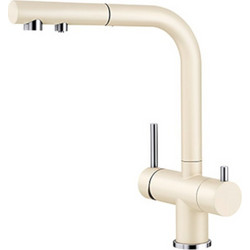Blanco Fontas-S II 525202 Μπαταρία Κουζίνας Πάγκου Τριπλής Παροχής Ανάμεικτη Μπεζ
