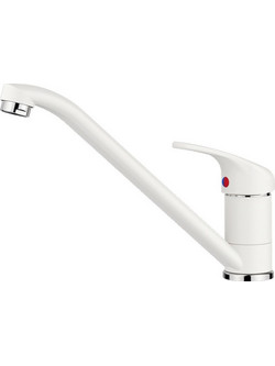 Blanco Daras 517724 Μπαταρία Κουζίνας Πάγκου Διπλής Παροχής Ανάμεικτη Λευκή