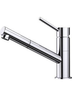 Blanco Kano-S 521503 Μπαταρία Κουζίνας Πάγκου Διπλής Παροχής Ανάμεικτη με Ντουζ Inox