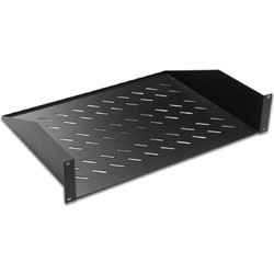 LANDE LN-RAF-RMO-1U40-BL Ράφι για Καμπίνες Rack Μεταλλικό 1U 400mm