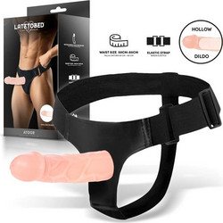 LateToBed Atoor Harness Strap On με Dildo 15.5cm Flesh LT-747