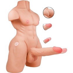 Intense Deep Touch Marty Torso Πρωκτικό Αυνανιστήρι με Dildo & Δόνηση