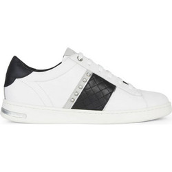 Geox Jaysen Γυναικεία Sneakers Λευκά Μαύρα D261BD08522C1236