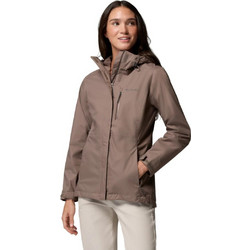 Columbia Pouring Adventure III Γυναικείο Μπουφάν Softshell Μακρύ Αδιάβροχο Καφέ 2117191-254