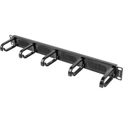 Lanberg AK-1203-B Βούρτσα Προστασίας για Καμπίνες Rack 1U 19"