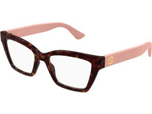 Gucci GG1715O 017 Γυναικείος Σκελετός Γυαλιών Οράσεως Κοκάλινος Καφέ Ροζ