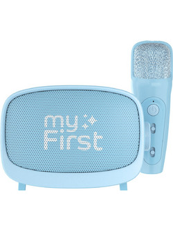 myFirst Voice 2 Σύστημα Καραόκε με Ασύρματο Μικρόφωνο Light Blue
