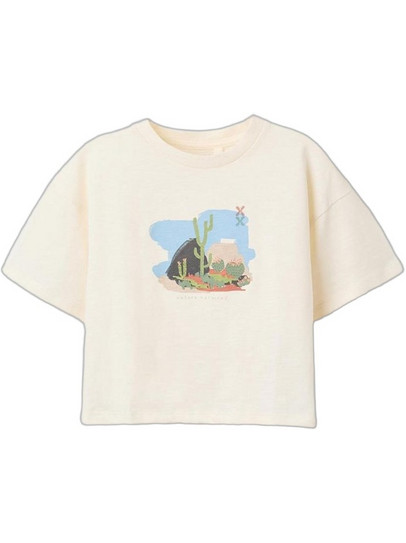 Zippy Παιδικό Crop Top Κοντομάνικο Μπεζ 31077535021