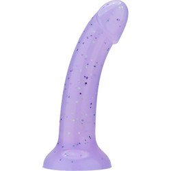 Loving Joy Mina Starlight Dildo με Βεντούζα 18cm Μωβ