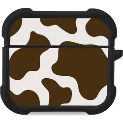 Sonique Animal Print Series Θήκη Σιλικόνης για Apple AirPods 3 Καφέ Λευκή Cow 02