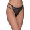 Milena By Paris Γυναικείο Sexy String με Δαντέλα Μαύρο 7712