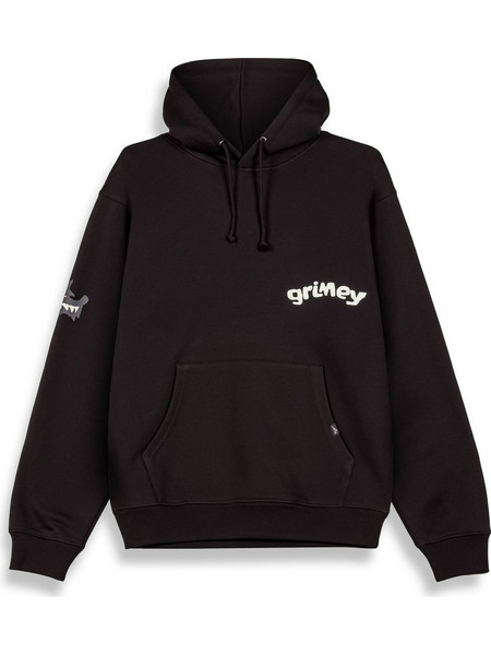 Grimey Ανδρικό Φούτερ με Κουκούλα & Τσέπες Μαύρο GCH651-BLK