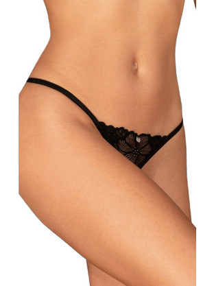 Obsessive Γυναικείο Sexy String Αυτοκινήτου με Δαντέλα Μαύρο 5901688254103