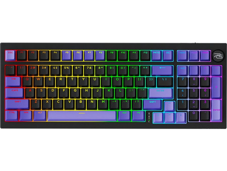 Proove Slicker Pro Ασύρματο Μηχανικό Gaming Πληκτρολόγιο με Gateron G Pro 3.0 Yellow Διακόπτες RGB Black