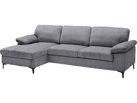 Woodwell Cyril Γωνιακός Καναπές Δεξιά Γωνία Γκρι 267x132x84cm Ε9583,10