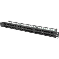 Lanberg PPU5-1048-B Ethernet Patch Panel Rack 1U 19" 48 Θυρών Cat.5e Unshielded UTP