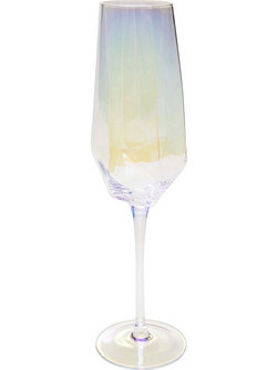 Kare Design Σετ Ποτήρι Σαμπάνιας Γυάλινo Κολωνάτο Diamond 200ml