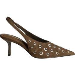 Corina Γόβες Suede Slingback με Τακούνι Στιλέτο Ταμπά M5775