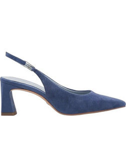 Tamaris Γόβες Suede Slingback με Χοντρό Χαμηλό Τακούνι Μπλε 1-29624-46-800