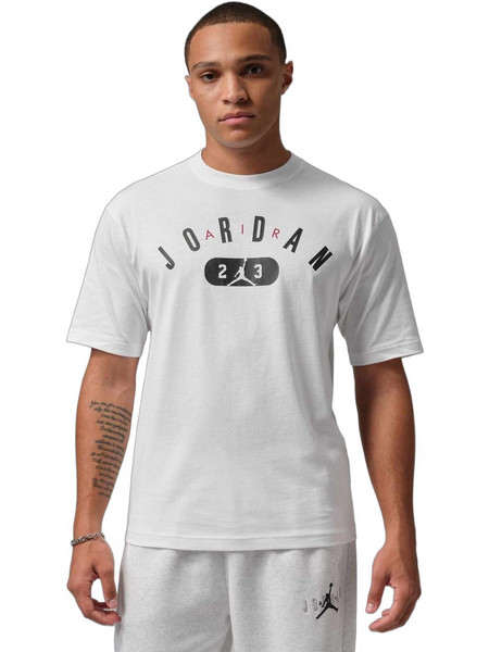 Jordan Nike Air Ανδρικό Αθλητικό T-Shirt Λευκό IF3071-100