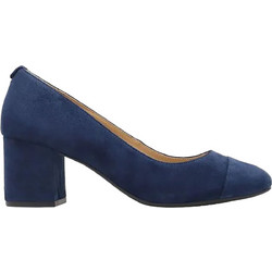 Michael Kors Γόβες Suede με Χοντρό Χαμηλό Τακούνι Μπλε 40R6PLMP1S-401