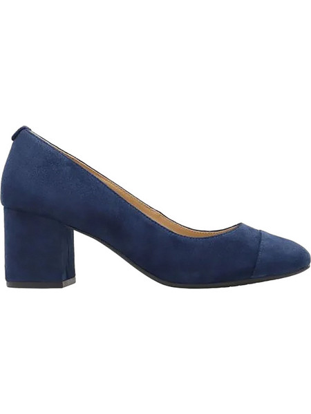 Michael Kors Γόβες Suede με Χοντρό Χαμηλό Τακούνι Μπλε 40R6PLMP1S-401
