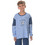 PNN Nightwear Champion Παιδική Πιτζάμα Βαμβακερή Χειμωνιάτικη Γαλάζια Navy Μπλε 1251-0361