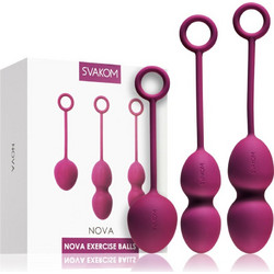Svakom Nova Σετ Κολπικές Μπάλες Plum 3τμχ