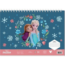 Frozen 2 Μπλοκ Ζωγραφικής 23x33cm 40 Φύλλων με Αυτοκόλλητα Διάφορα Σχέδια 565860