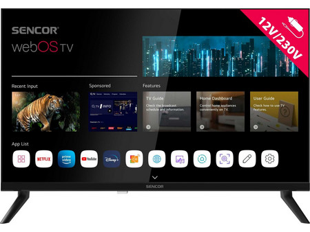 Sencor SLE 24S830MB 12V Smart Τηλεόραση 24" HD Ready DLED HDR (2025)