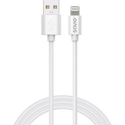 SAVIO CL-193 USB-A to Lightning Cable 2m White