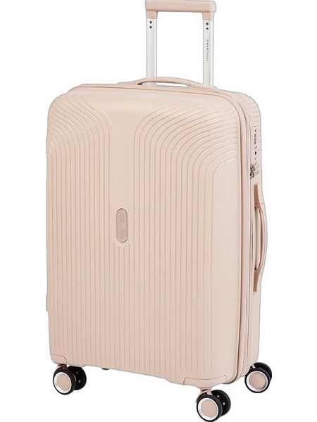 Bartuggi 724-01.70 Βαλίτσα Μεγάλη 76x49x29.5cm με 4 Ρόδες Μπεζ