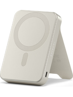Satechi OntheGo Qi2 Wireless Magsafe Power Bank 10000mAh 15W με Θύρα USB-C Beige