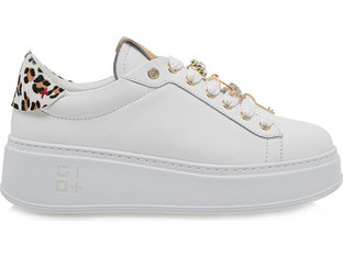Gio+ Γυναικεία Sneakers Flatforms Λευκά U197A3543-8J5