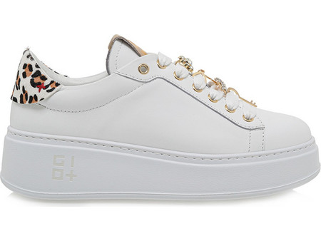 Gio+ Γυναικεία Sneakers Flatforms Λευκά U197A3543-8J5
