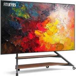 Fitueyes Eiffel V2 FT100 Βάση Τηλεόρασης Δαπέδου Περιστρεφόμενη Τροχήλατη με Βραχίονα 75"-100" έως 85kg