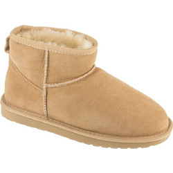 Emu Γυναικεία Μποτάκια Suede Μπεζ με Γούνα W10937