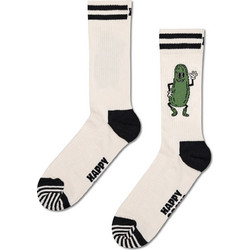 Happy Socks Pickles Ανδρικές Κάλτσες Ψηλές με Σχέδια Μπεζ PIC01-0200