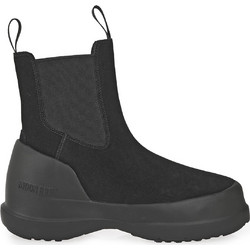 Moon Boot Γυναικεία Μποτάκια Chelsea Suede Μαύρα 2480050-N001