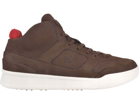 Lacoste Explorateur Mid Ανδρικά Μποτάκια Δερμάτινα Καφέ 32CAM0018176-416