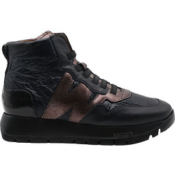 Wonders Γυναικεία Sneakers Μποτάκια Μαύρα Μπρονζέ A-2493