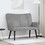 vidaXL Διθέσιος Καναπές Βελούδινος Γκρι 115x61x87cm 42028950