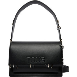 Tous Audree Earrings Γυναικεία Τσάντα Χιαστί από Δερματίνη Μαύρη με Στενό Λουρί 2002375051