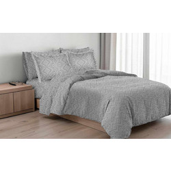 Linea Home Σετ Σεντόνια Υπέρδιπλα 220x260 263 Γκρι