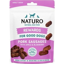 Naturo Rewards Pork Sausages with Apple & Blueberry 70gr