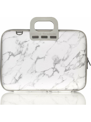 Bombata Carrara Limited Edition Τσάντα Laptop Χειρός 15.6" White