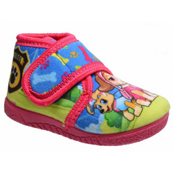 Antrin Paw Patrol Χειμερινές Παιδικές Παντόφλες Μποτάκια για Κορίτσι Φούξια Γαλάζιες Lime 14000