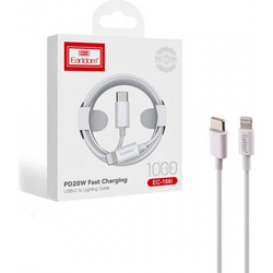 EARLDOM EC-166i USB-C to Lightning Cable 20W 1m White